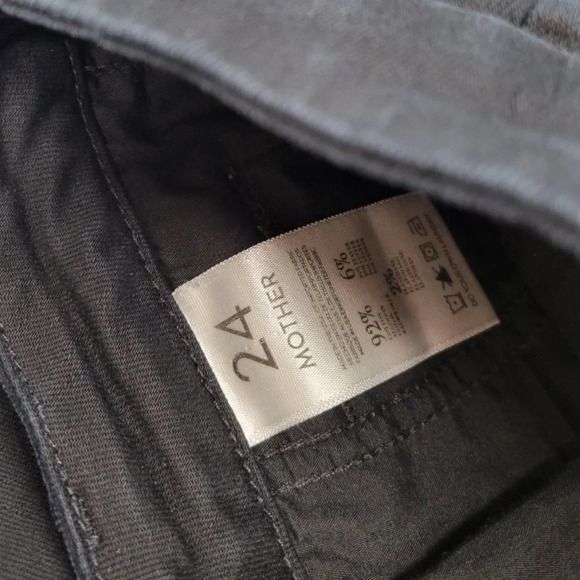 MOTHER + Freja Welt Zip Muse Jeans Size 24 Midnight At The Oasis Zip Bottom - Picture 9 of 11